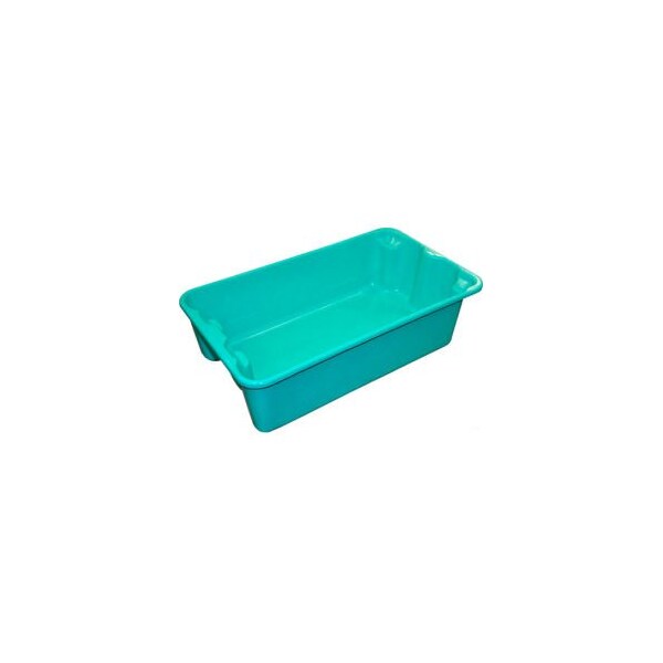 Mfg Tray Stack & Nest Storage Tote, 17-7/8 in L x 10-5/8 in W x 5 in H, Green, Fiberglass, 10 PK 780208-5170 - main